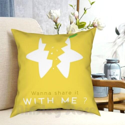 Share With Me A Paopu Fruit Pillow Case Printed Home Soft DIY Pillow cover Kh Kingdom Hearts Square Enix Video Game Game