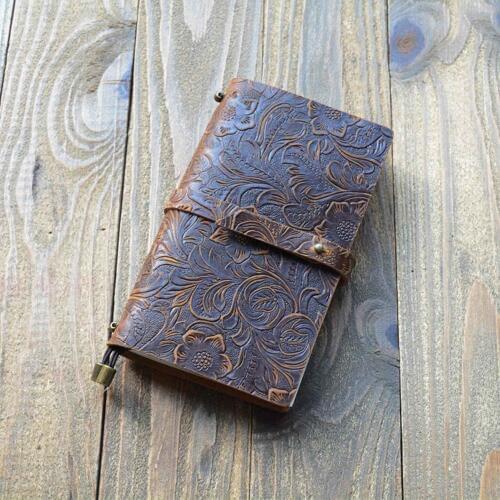 Portable Size Genuine Leather Refillable Journal Notebook Planner Diary Business Notepad Handmade Travelers Notebook