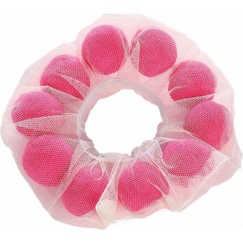 Free shipping 2021 New women Organza with candy ball hair scrunchies ins girls cute hair bands Ponytail Holder Hair accessories