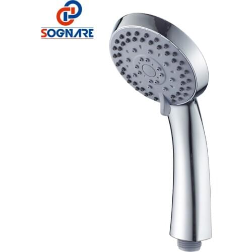 SOGNARE ABS Chrome Multi-function Bathroom Shower Head Air Source Water Saving Rainfall Round Shape Hand Shower Prssure Chuveiro