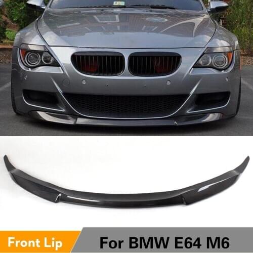 Carbon Fiber Front Lip Spoiler Chin for BMW 6 Series E64 M6 Bumper 2006 - 2010 Front Bumper Lip Car Styling