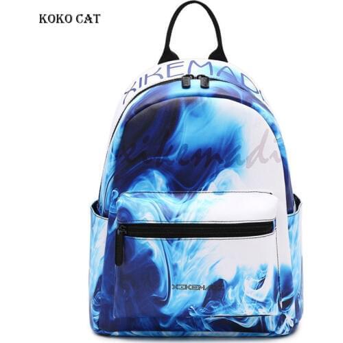 Koko Cat Waterproof Teenagers Girls Backpack Junior High Student School BagsTravel Rucksack Sac A Dos Mochila Bolsos Mujer