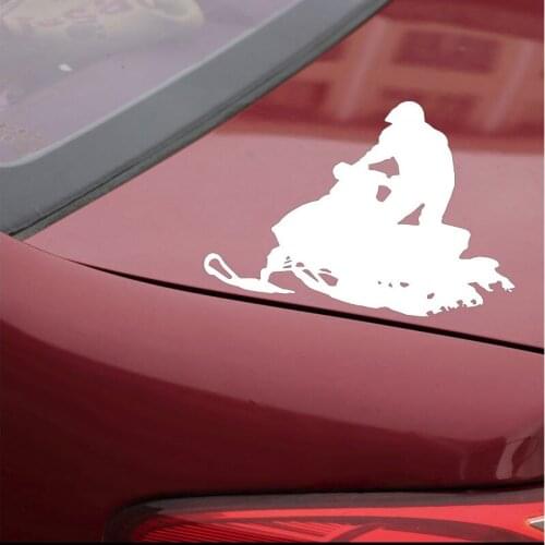 17.8CM*12.3CM Huge Snowmobile Bumper Pattern Creative Decoration Vinyl Decal Car Sticker N1290