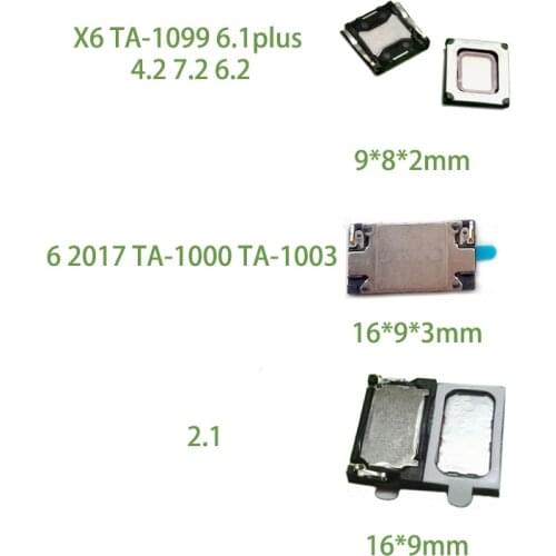 2Pcs Ear Speaker For Nokia 6 2017 TA-1000 TA-1003 X6 TA-1099 6.1 Plus 4.2 7.2 6.2 2.1 Earpiece Earphone Sound Receiver