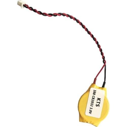 5Pcs/lot 3V Original lithium battery KTS CR2032 CR2032W for Computer motherboard Laptop battery with cable Made in Japan