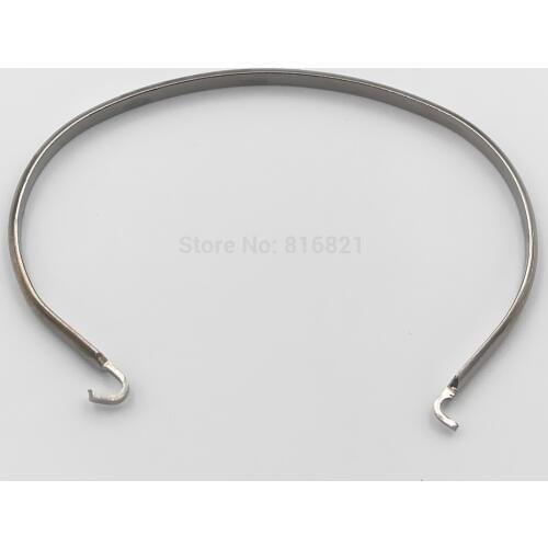 70mm Stainless Steel Open Cuff Bangle Bracelet 2 Hooks Connectors Findings No Fade Wire Wrist Bangle DIY Bracelet Jewelry
