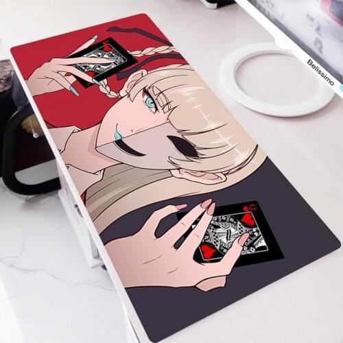Anime Gaming Mouse Pad Kakegurui Large Mause Pad Keyboard Gamer Rubber Gaming Accessories Notebook Desk Mat Computer Mousepad