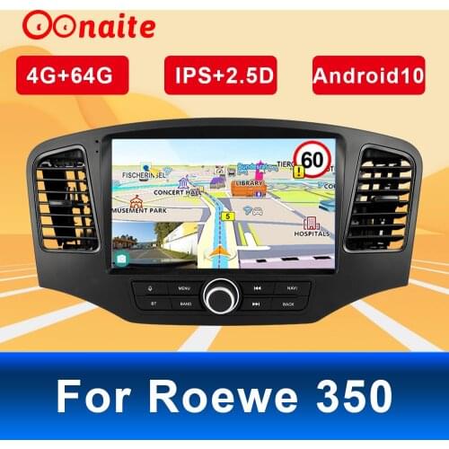For Roewe 350 Car GPS Navigator Android 10 Latest Map Sat NavCar Navigation FM Radio Truck Audio Video Player MP5