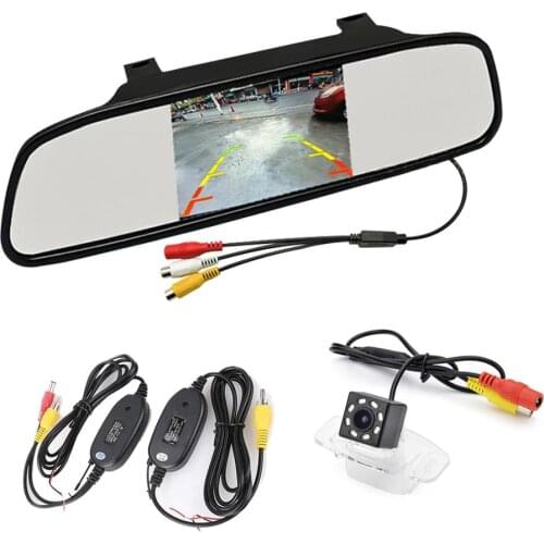 Car monitor +2.4G wireless CCD and LED Adjustable Angle Rear View Camera for Honda Accord Spirior Civic 9 Generation City