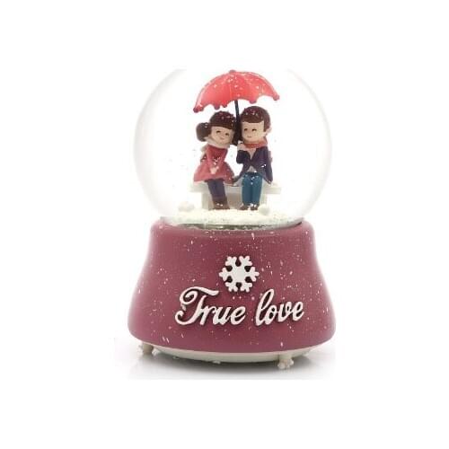Big size Snow Globe True Love Umbrella Valentine Light Globe