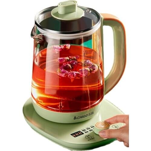 TT Chigo Health Pot Tea Cooker Household Automatic Glass Small Multi-Functional Mini Scented Teapot