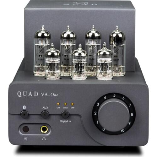 QUAD VA-ONE tube amplifier, EL84 Bluetooth decoding tube amp integrated machine. Response frequency: 20Hz-20kHz (±0.5dB)