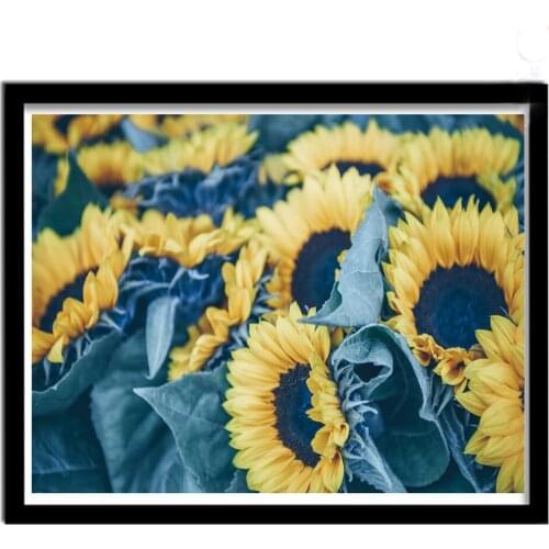 Flower 5D DIY diamond Painting sunflower diamond embroidery mosaic diamonds wall stickers home decor