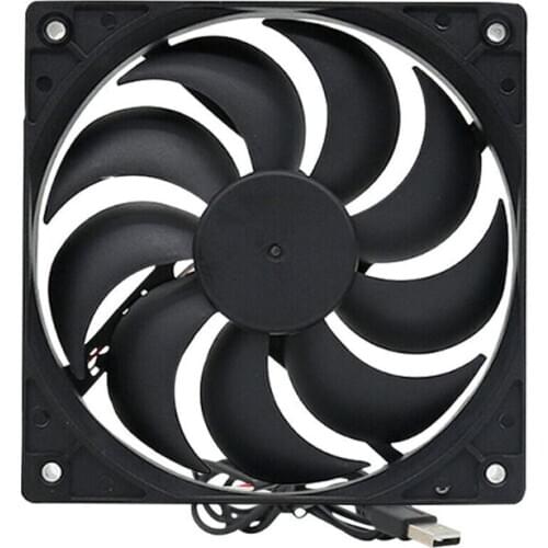 DIY Cooling Fan DC5V USB Power Silent Fan Cooler for Router TV Box Radiator Electronic Equipment Kits