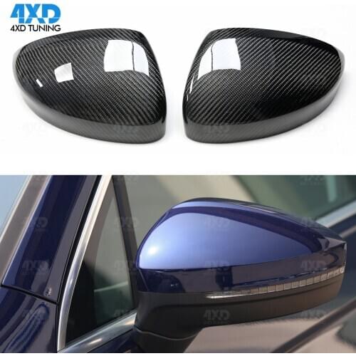 For Volkswagen VW Tiguan 2019 Carbon Fiber Mirror Cover Side Rear View Mirror Cover Replacement Style factory Outlet