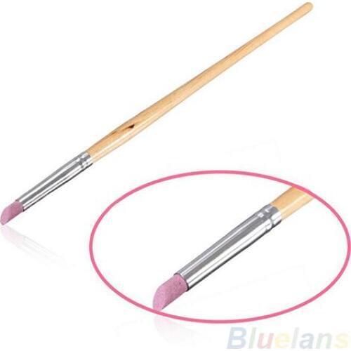 Hot Professional Nail Art Cuticle Removing Quartz Powder Manicure Tool Polishing Pen