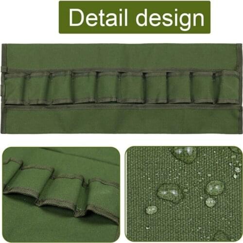 Multi-pocket Precision Stitching Garden Pruning Tool Rainproof Canvas Storage Bag Small Size