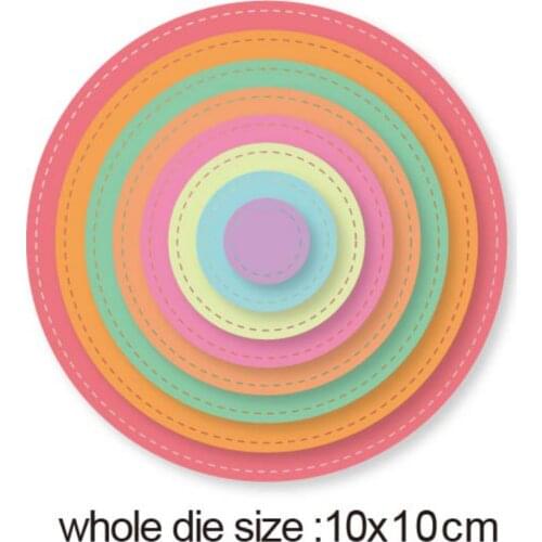 Layers Round frame Metal Cutting Dies 2020 new Scrapbooking Stencil DIY Paper Card Decorative Embossing Die Cut Craft Dies