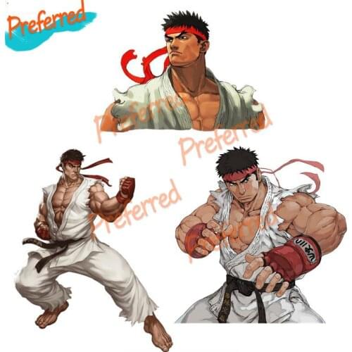 Dawasaru Ryu Fighter Car Body Sticker Personalized Waterproof Decal Motorcycle Road Bike Truck Auto KK Vinyl Cover Scratches PVC