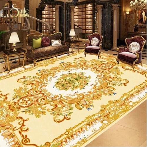 Beibehang Custom mural wallpaper stone European style ceiling pattern floor paint self-adhesive PVC floor wall papers home decor