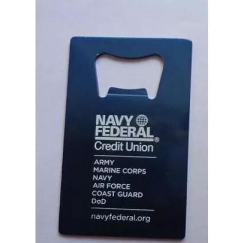 Black Colour Personalized Playing Card Beer Bottle Opener Custom Logo Engraved