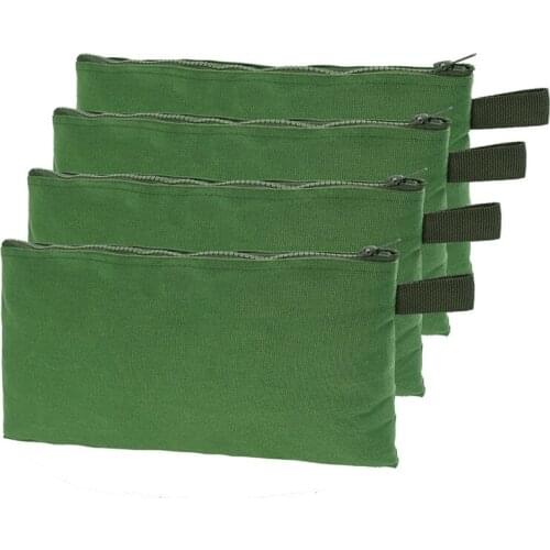 Hardware Canvas Tool Bag Multi-Purpose Portable Tool Bag Wrench Screwdriver Hanging Tool Zipper Carrier Tote Tool Storage Bag