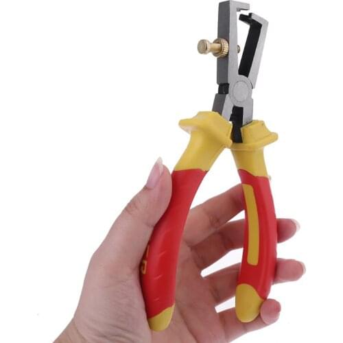 203F Wire Stripper Diagonal Cutterr Pliers Top Quality Cable Cutting Pliers with 1000V Insulated Handles 6 inch(160mm)