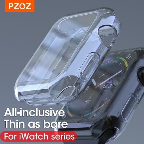 PZOZ TPU Soft Cases For Apple Watch Series 5 6 4 iwatch 2 3 Soft Case Protective Screen Case Protector Shell 42mm 38mm 40mm Case
