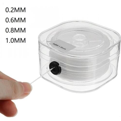 200m DIY Crystal Beading Stretch Elastic Thread Cord with Box Transparent Clear Round Beading Wire/Cord/String Jewelry Making