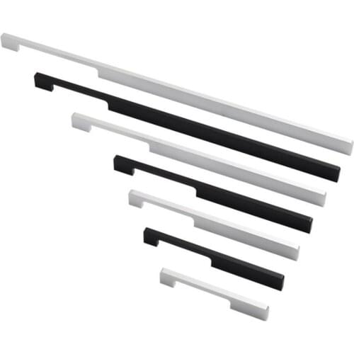 LCH Solid Aluminium Alloy Pull Super Large Size Cabinet Handle black finish hole Pitch 1000mm