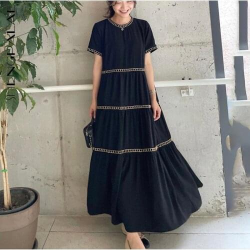 Shengpalae Colored Summer Dresses