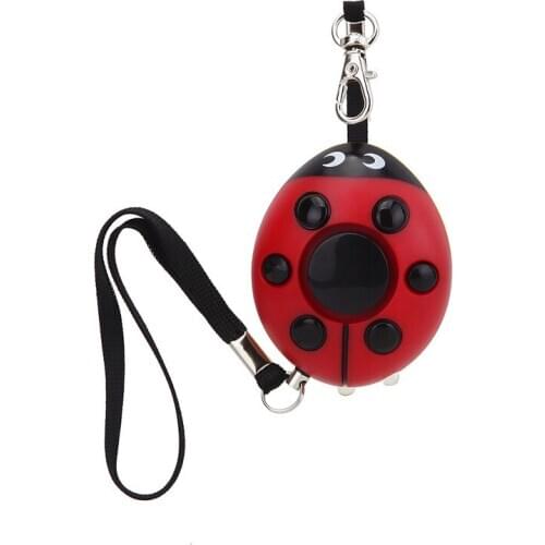 Self-defense Alarm 120db Self-defense Anti-wolf Device Anti-theft Security Personal Alarm Beetle Keychain Outdoor Rescue Device