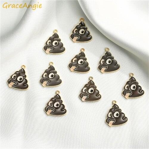 10Pcs Nausea Enamel Charms earring pendant necklace bracelet Alloy Jewelry DIY Funny Brooch cartoon creactive Jewlry hiphop gift