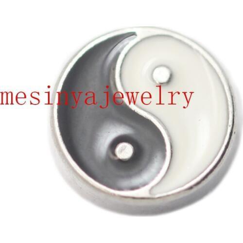 10pcs taiji floating charms for glass locket Min amount $15 per order mixed items, FC-197