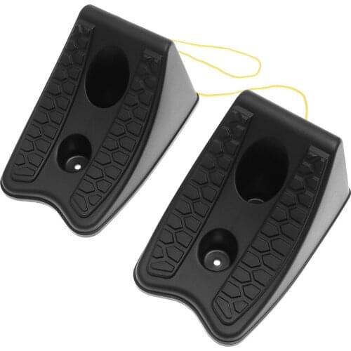 2PCS Wheel Chocks High Quality Skid Resist Rubber High Strength Car Stopper For Car SUV Truck Car Wheel Rubber Stop Slider Block