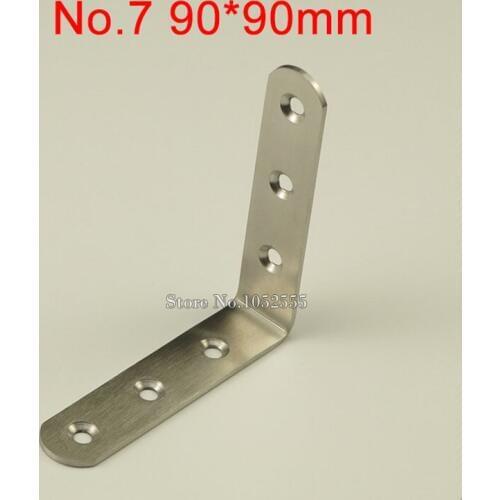 20pcs 90*90*20mm stainless steel angle bracket L shape thicker frame board support fruniture hardware K247