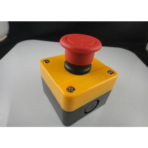 3Pcs/Lot Waterproof Twist to Reset Emergency Stop Station Push Button Switch 600V 10A