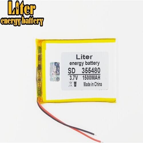 355480 35580 3.7v 1500mah Liter energy battery Lithium Polymer Battery With Board For Mp4 Gps Tablet Pcs Pda