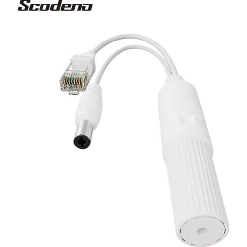 48V POE Splitter output 12V waterproof suitable for Non POE IP cameras and wireless AP 10/100mbps POE connector Cable Kits