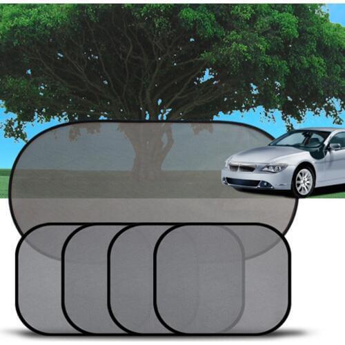 5pcs Window Shades Cover Sunshade Visor Car Mesh Screen Protector Outdoor Solar Cling Shield