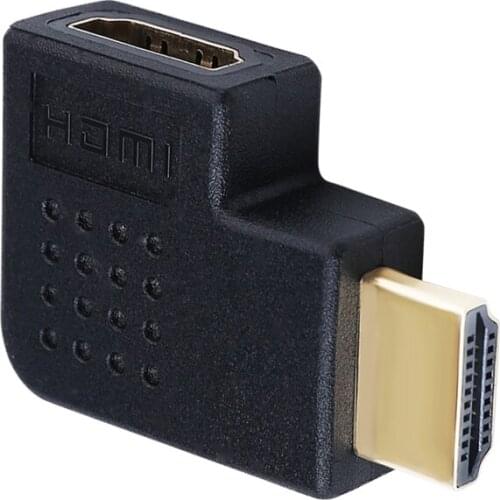 DTECH 4K HDMI Adapter Right Angle Coupler 90 Degree Male to Female Port