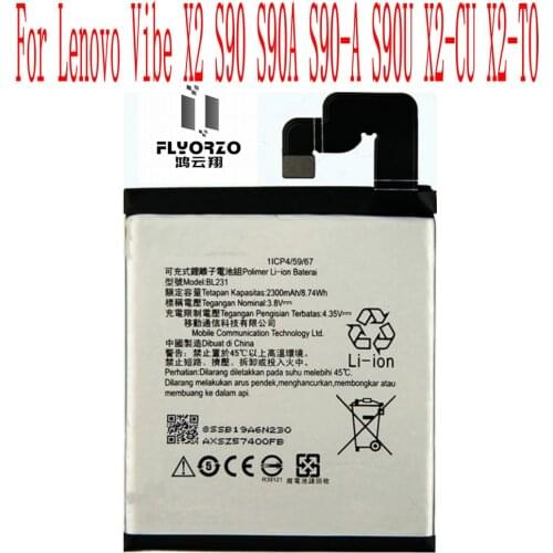 High Quality 2300mAh BL231 Battery For Lenovo Vibe X2 S90 S90A S90-A S90U X2-CU X2-TO Cell Phone