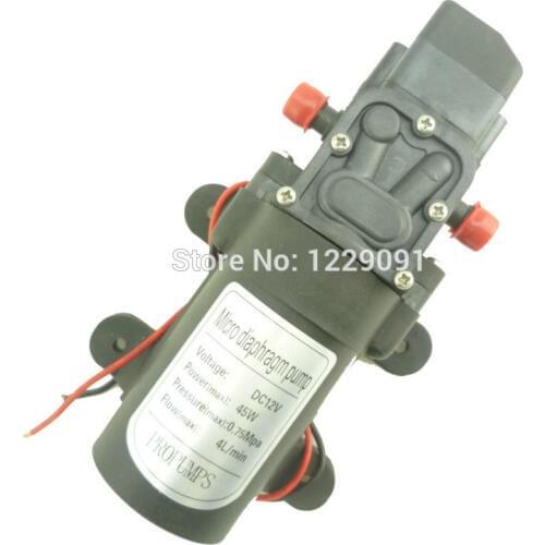 Automatic pressure switch 45W 4L/min battery powered High pressure small sprayer Pump 12 volt for clean, spray