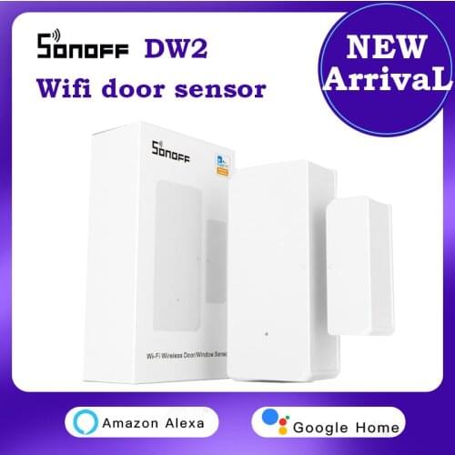 Sonoff Dw2 Wifi Wireless Door Window Sensor Smart Home Security Alarm Detector APP Real Time Monitor Reminder Support Ewelink