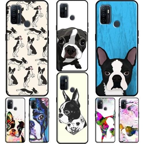Boston Terrier Dog For OPPO F5 F7 A52 A72 A1K A5S A15 A83 A91 A31 A53 A9 A5 2020 Reno 4 Pro 2Z Phone Cover