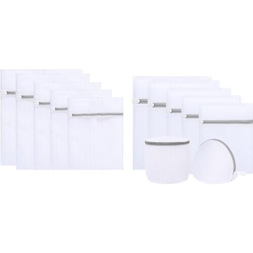 Delicates Laundry Bags with Zipper, Bra Fine Mesh Wash Bag for Underwear, Lingerie, Bra, Pantyhose, Socks