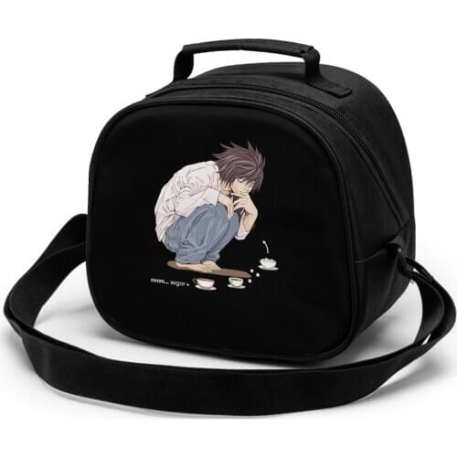 Death Note Children fashion lunch bag thermal insulated bag travel casual insulated picnic bag