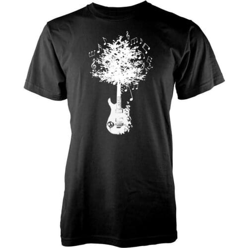 Guitar Hero Tree Roots Adult T Shirt