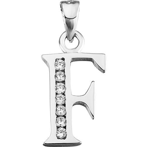 GND0167 High Quality 925 Sterling Silver Jewelry Necklaces Pendants Letter F Real Top Silver Pendant For Women