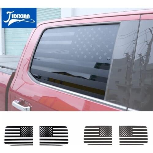JIDIXIAN Car Rear Window Decoration Cover Trim Sticker Decals for Ford F150 2015 2016 2017 2018 2019 2020 Exterior Accessories